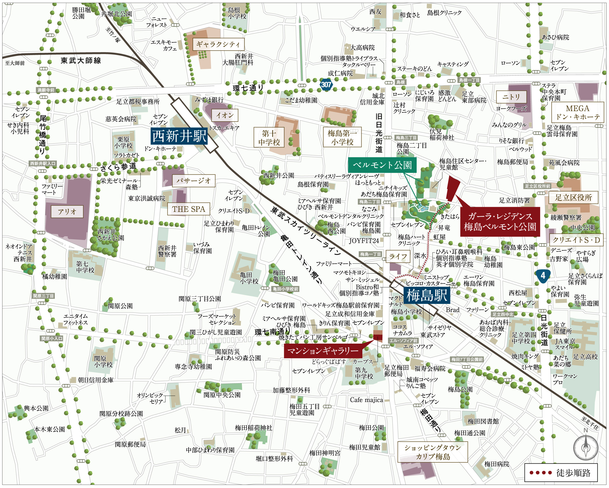 現地案内図