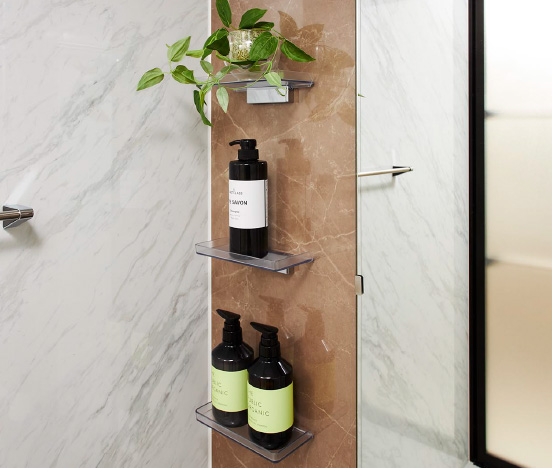 お手入れカンタン浴室着脱式トレイ