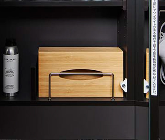 見せずに美しく収納ティッシュホルダー