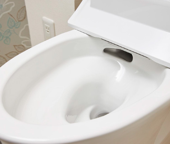 お手入れラクラクふちなしトイレ