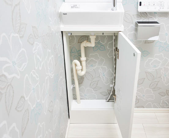 トイレ手洗い下収納