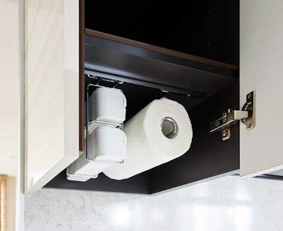 ストレージハンガー付き吊戸棚