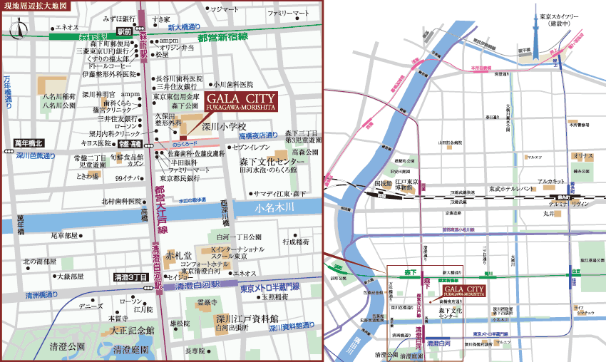 現地周辺地図