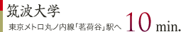 東京メトロ丸ノ内線「茗荷谷」駅へ10分