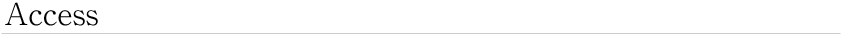 Access