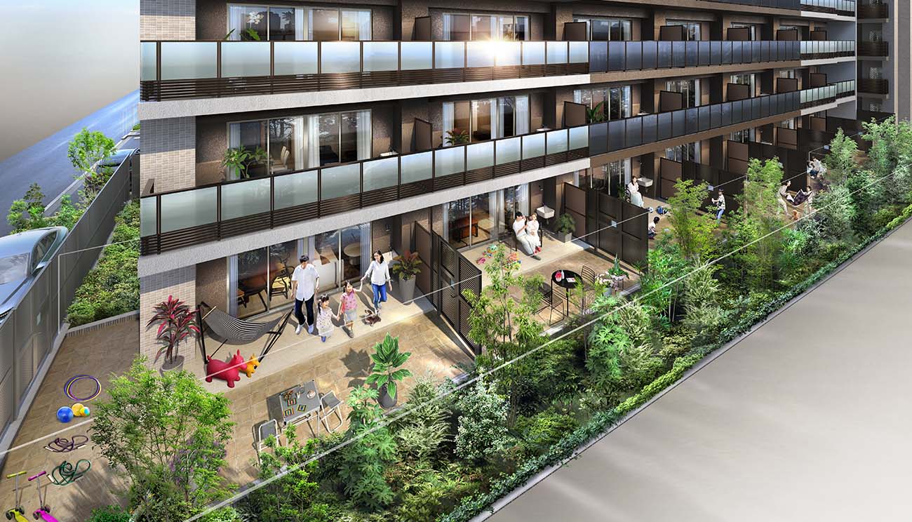 テラス・専用庭完成予想CG