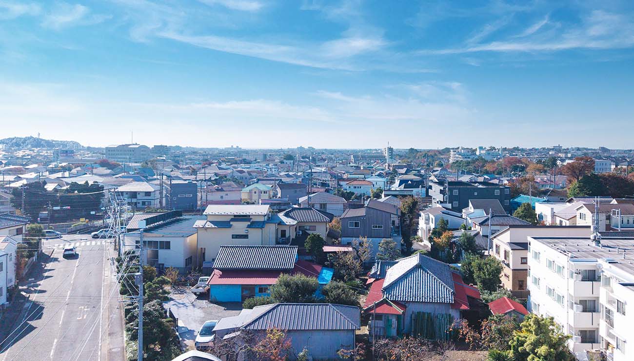 現地7階相当からの眺望写真（南西方向）