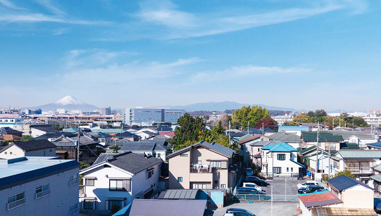 現地5階相当からの眺望写真（北西方向）