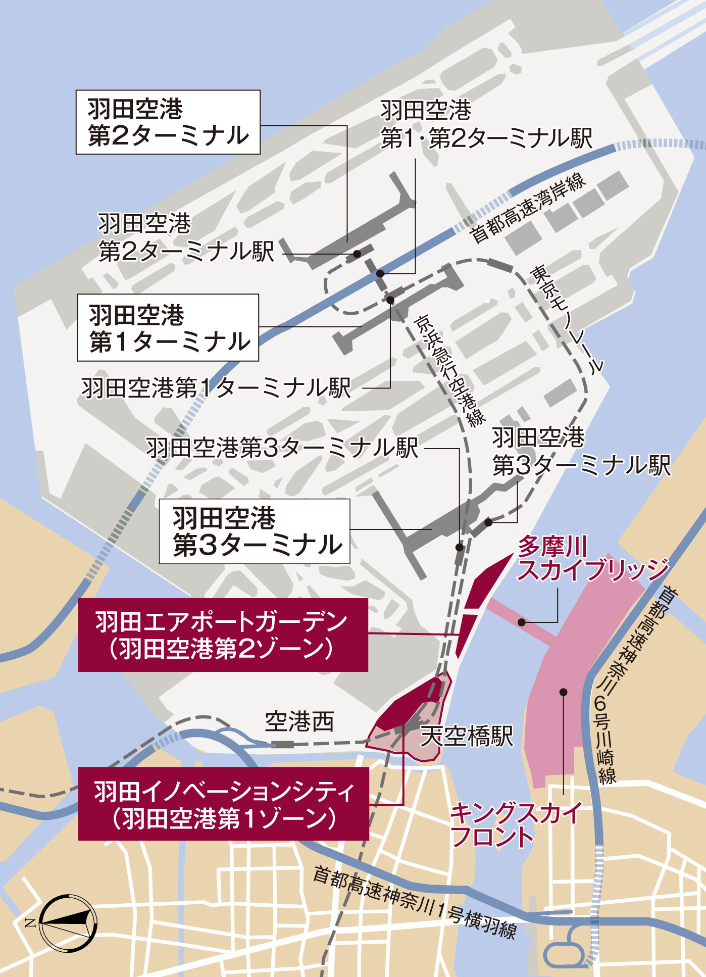 再開発エリア概念図