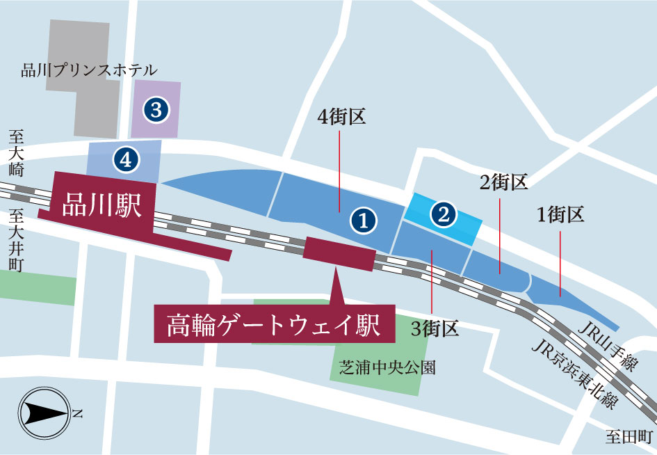 再開発エリア概念図