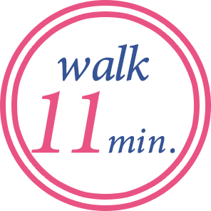 walk 11min.