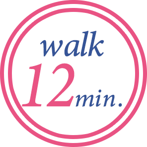 walk 12min.