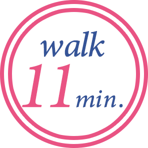 walk 11min.