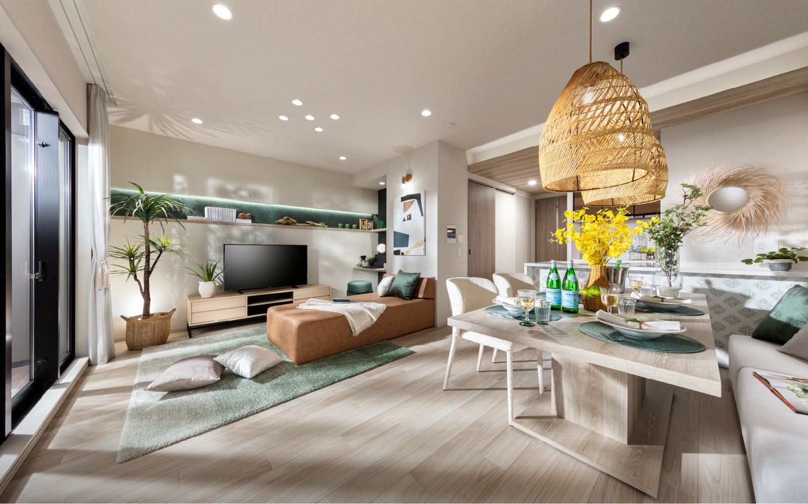 Living Dining Kitchen