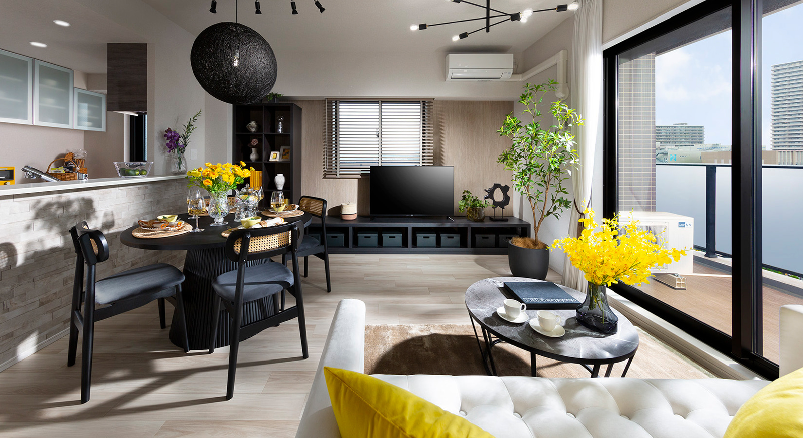 Living Dining Kitchen