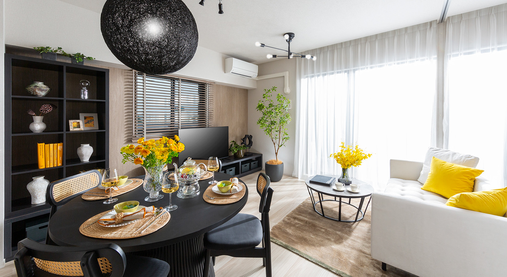 Living Dining Kitchen
