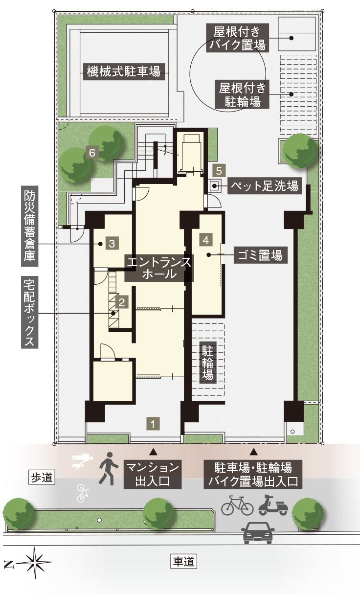 敷地配置図