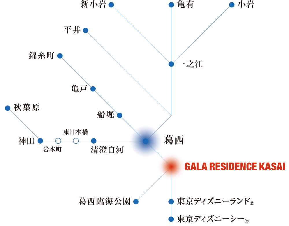 アクセス 公式 ガーラ レジデンス葛西 東京メトロ東西線 葛西 駅徒歩14分 江戸川区の新築分譲マンション