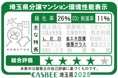 埼玉県分譲マンション環境性能表示　CASBEE埼玉県2025