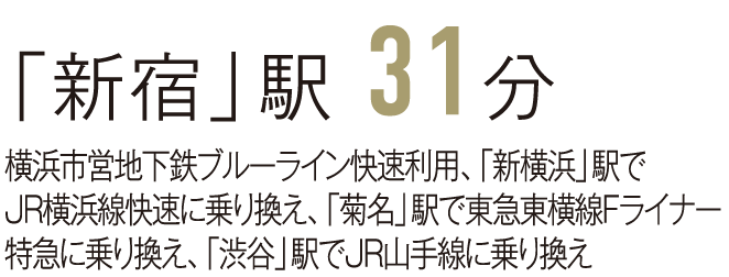 「新宿」駅 31分