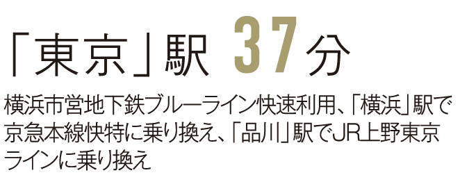 「東京」駅 37分