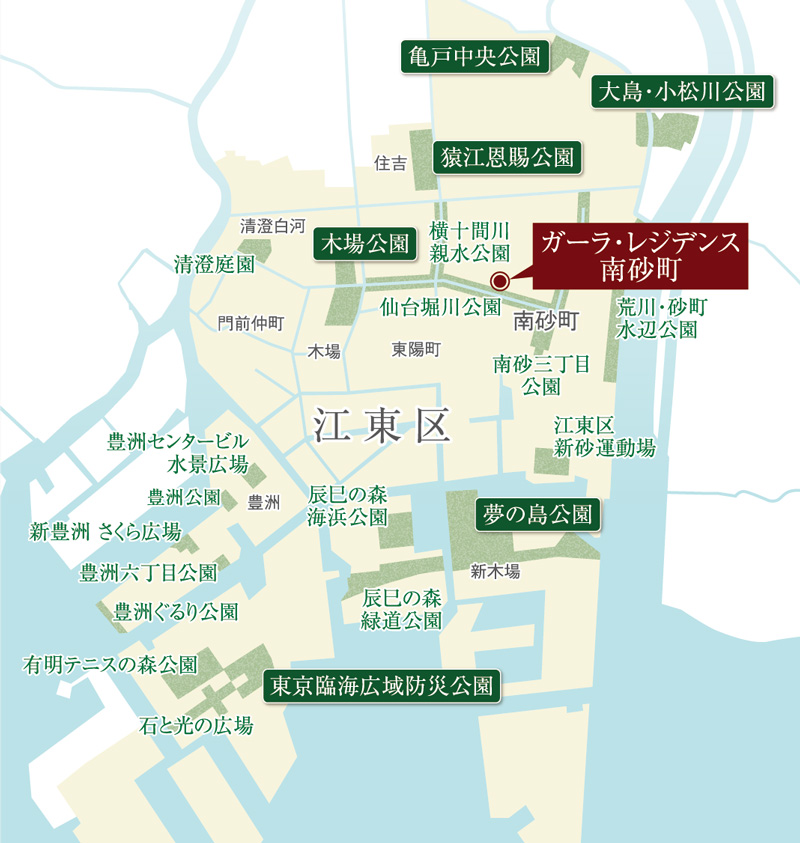■江東区公園分布概念図