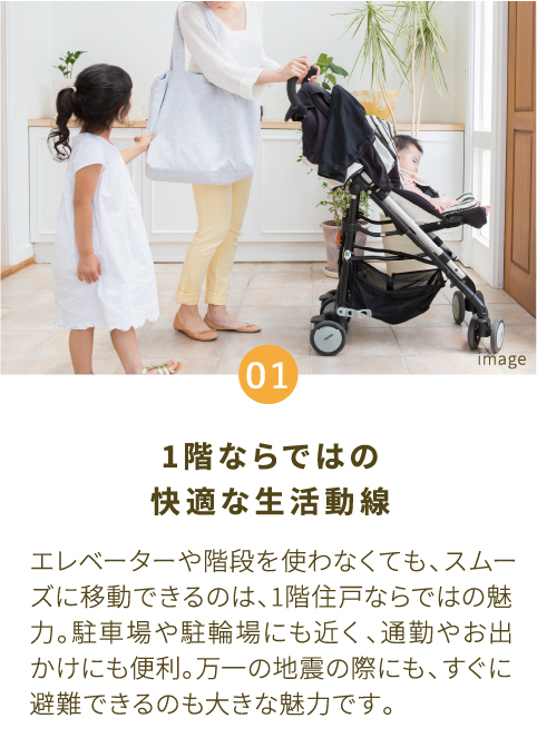 1階ならではの快適な生活動線