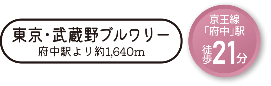 東京・武蔵野ブルワリー 府中駅より約1,640m 京王線「府中」駅 徒歩21分
