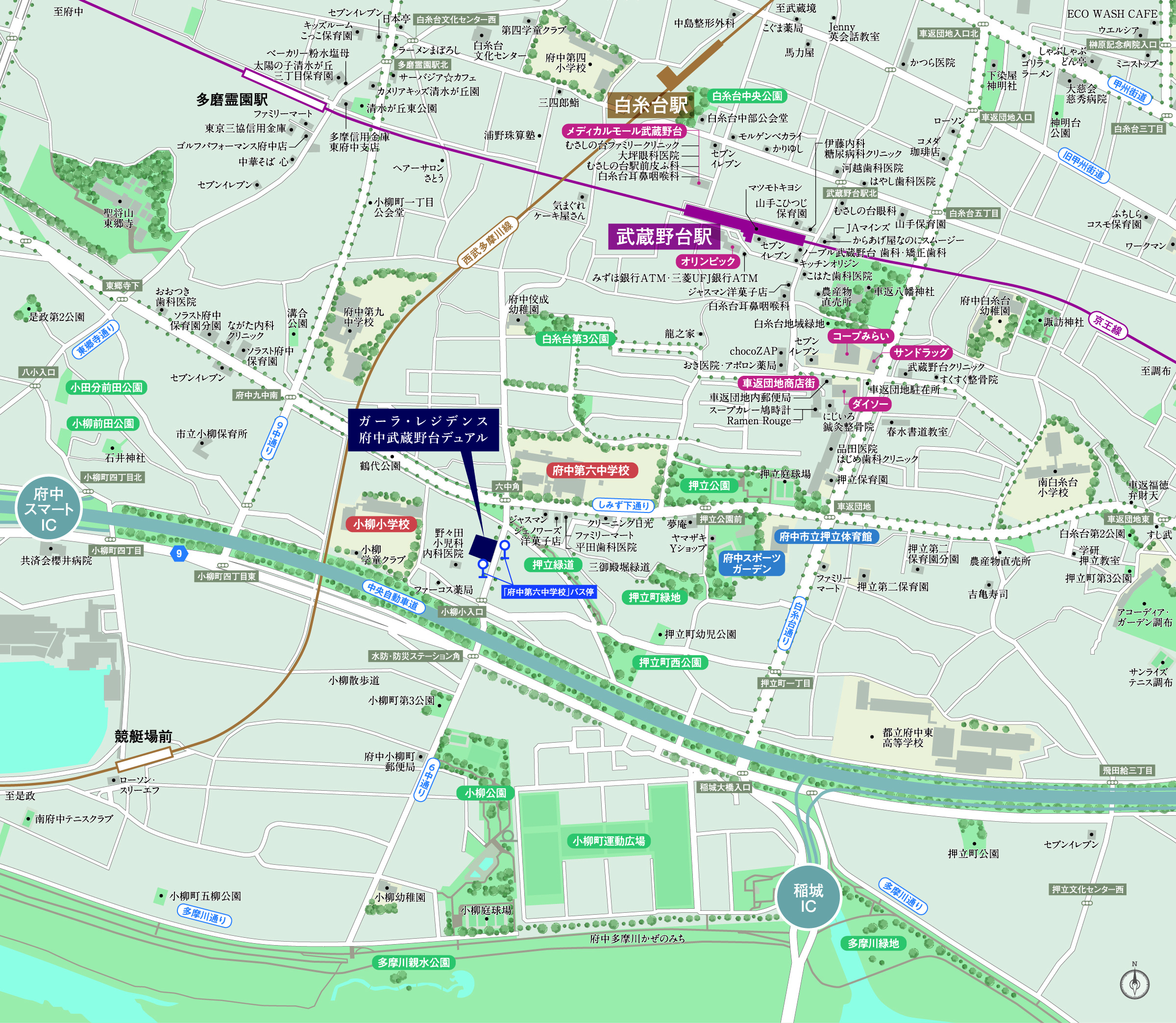 現地案内図