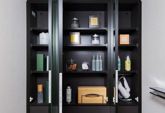 三面鏡キャビネット