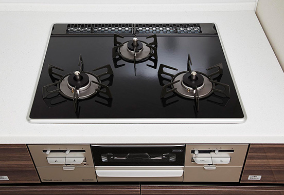 Siセンサー付パールクリスタルトップコンロ