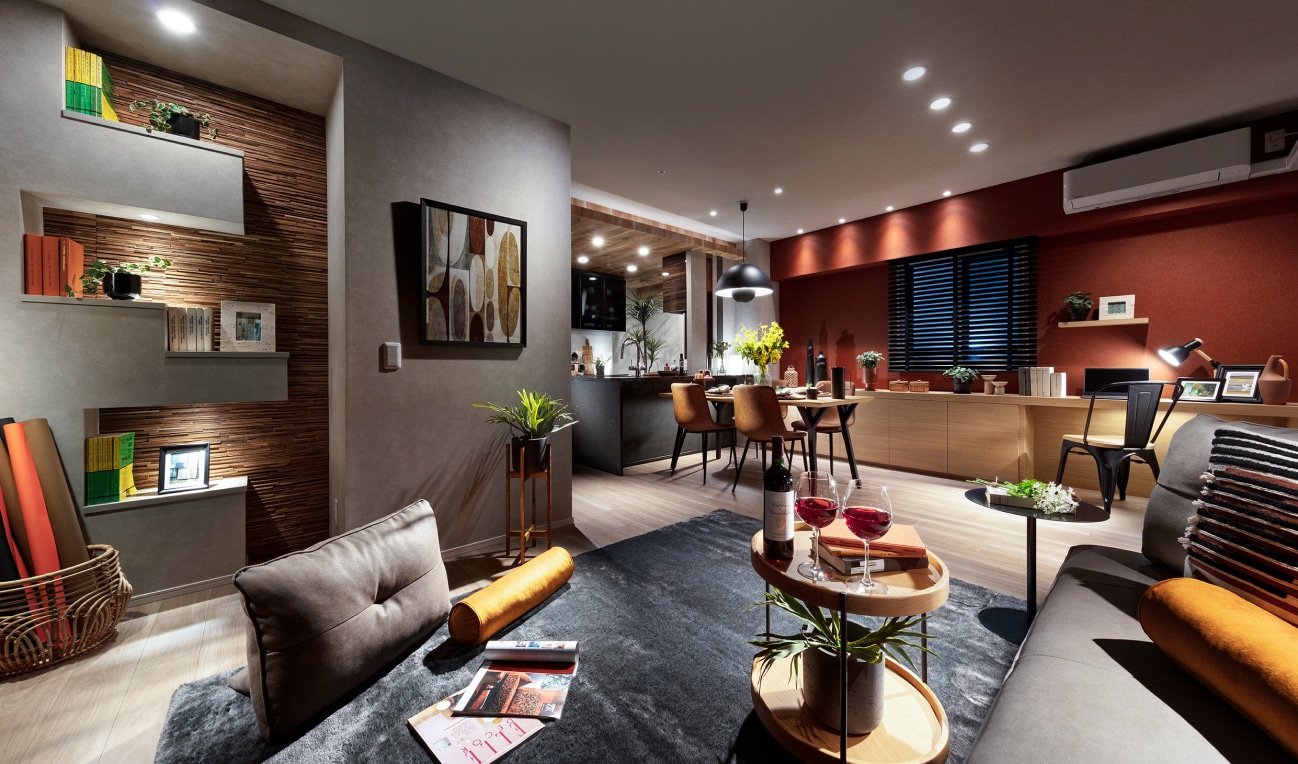 LIVING DINING KITCHEN