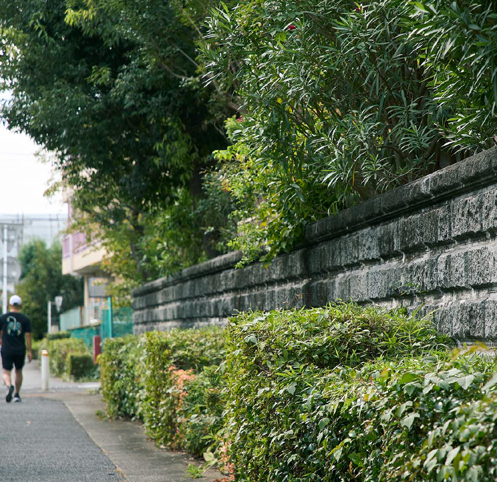 現地周辺の街並み