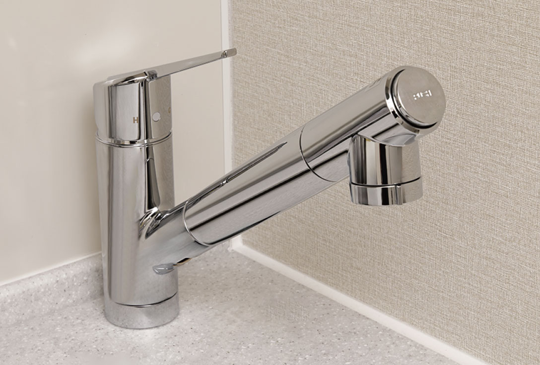 浄水器一体型ハンドシャワー水栓