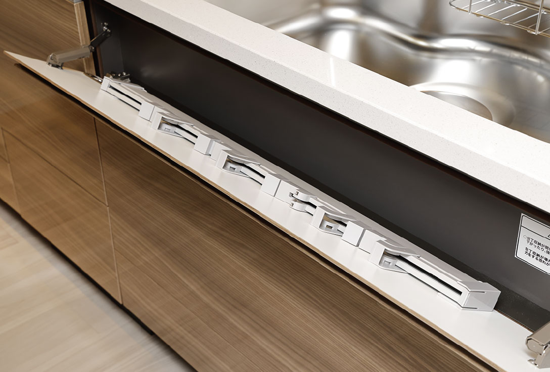 シンク前収納ポケット