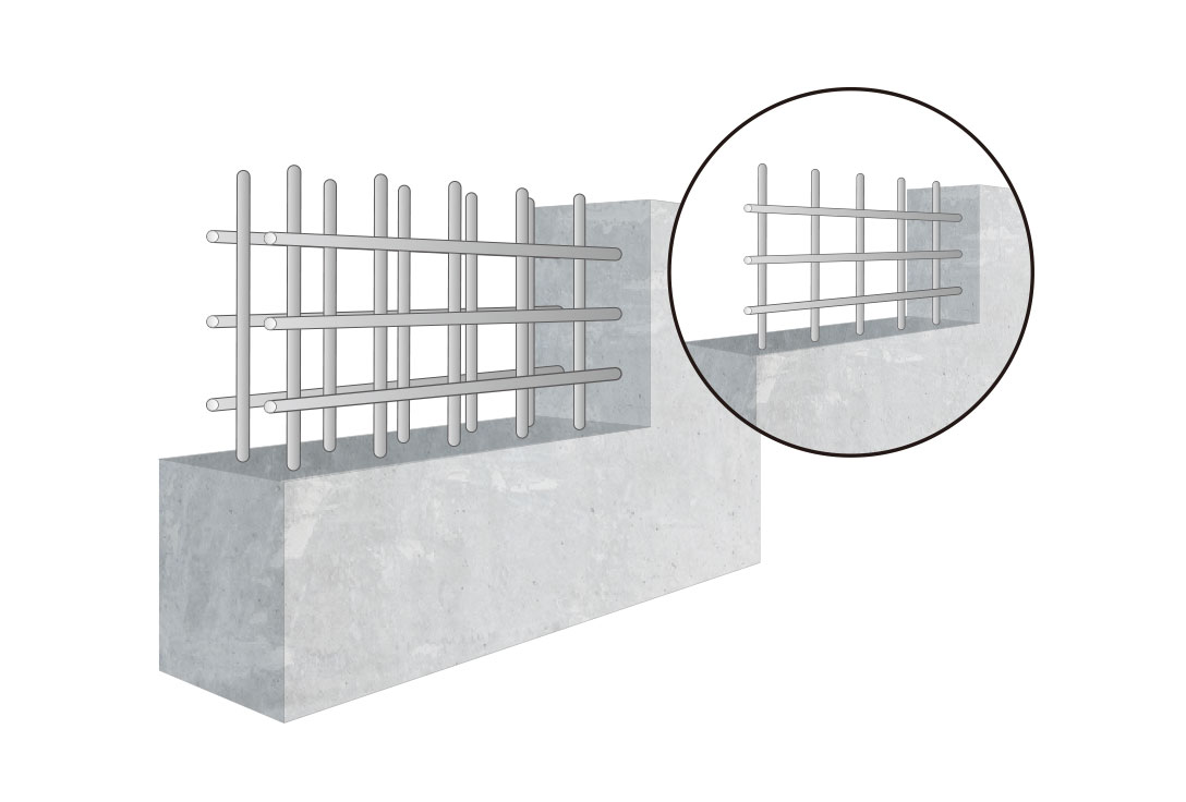構造壁のダブル配筋